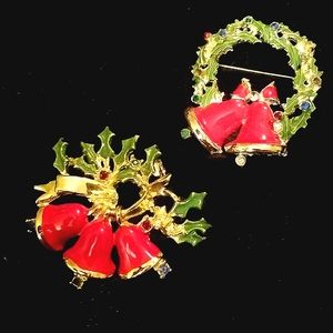 Vintage Christmas brooches